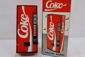 Coke Vending Machine Amfm Radio Model 1989 Tested Working