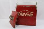 1950s Vintage Coca-Cola Red Metal Cooler