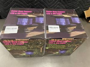 Solar Bug Zapper LED & UV Light - 2-Pack