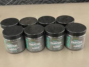 MS 2 - inVitamin Natural Activated Charcoal Tooth & Gum Powder Spearmint- 8 Pack