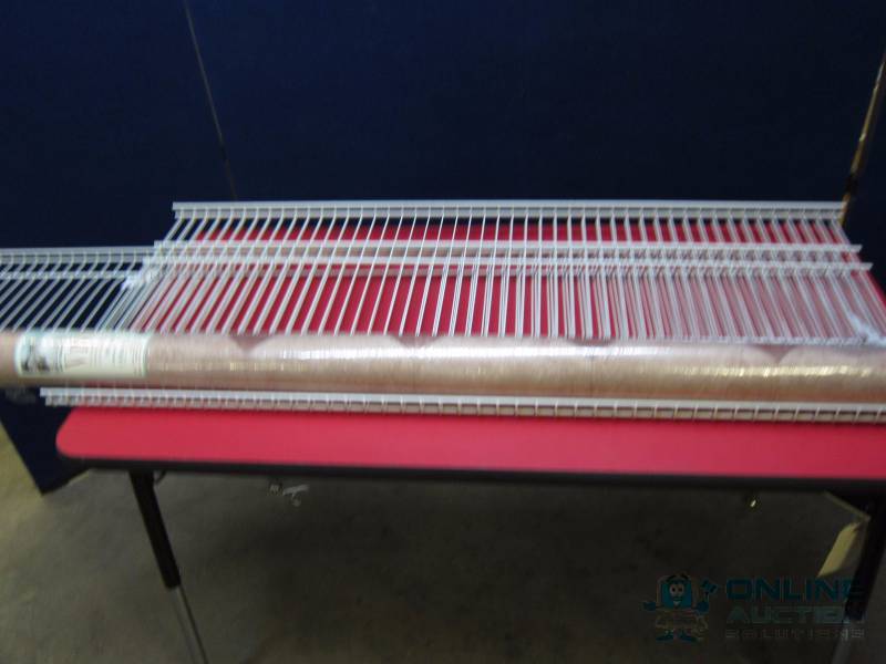 lot 52 image: Vinyl Roll and Shelving