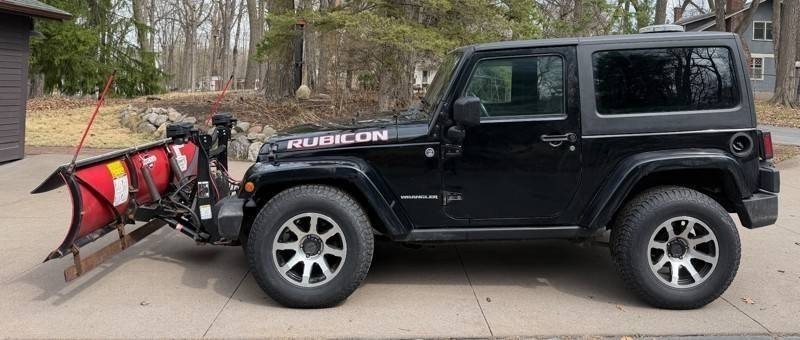 2016 Jeep Wrangler Rubicon 4x4 with Boss RT3 Snowplow - 27,517 Miles