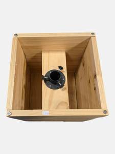 DESIGNER STYLE SOLID WOOD PATIO UMBRELLA HOLDERSTAND  RETAILS $65