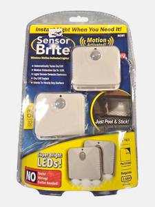 Sensor Brite Wireless Motion Activated LED Lights 2-Pack  Instant Peel & Stick Lighting