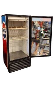 Vintage Pepsi True Glass Door Display Refrigerator Cooler – Works Great