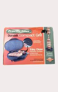 NEW Proctor Silex Compact Indoor Grill  Nonstick Electric Grill