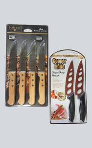 New Knife Set Bundle  Bombay Steak Knives & Copper Knife 2-Pack