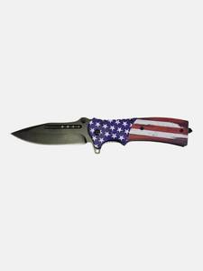 Patriotic American Flag Assisted Opening Pocket Knife  New