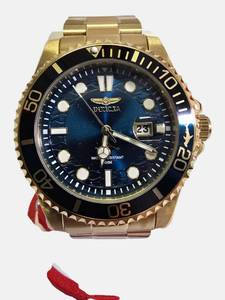 Invicta Pro Diver Gold & Blue Mens 43mm Watch Model 30810  New in Box