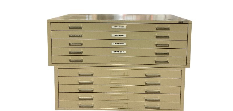 2 May-line lateral file cabinets