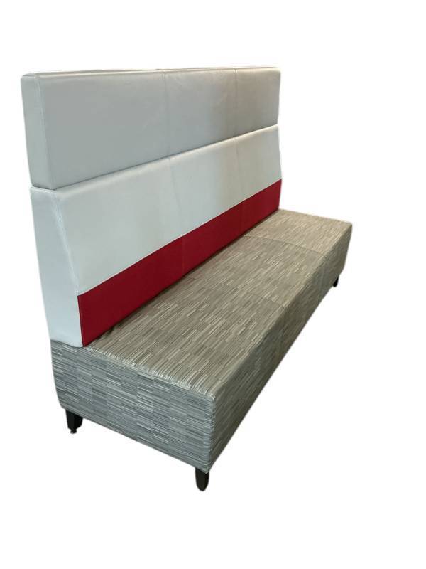 Bench Seating SilverRed 80 x 26 x 53 and retails new for $4700