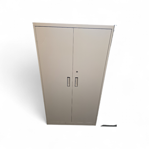 Steelcase Metal Storage Cabinet with Adjustable Shelves that measures