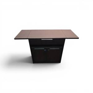 Mobile PodiumCredenza on wheels w Storage 38x25x36 Extends to 62