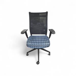 Sit-On-It Mid-Back Mesh Task Chair- Blue Retail $549