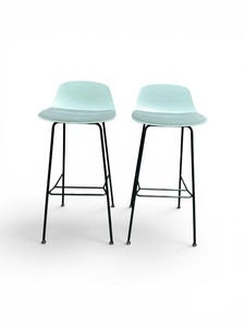 White and Grey Jump Stools