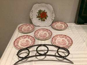 Plates and Candle Holder