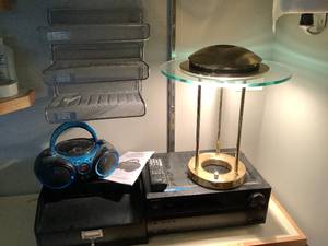 Home Theatre Receiver, Lamp, CD player