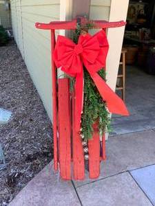 Holiday Sled Dcor