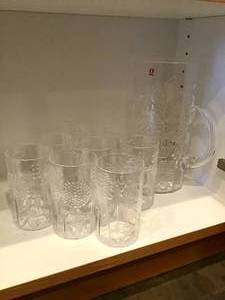 Glass Pitcher & Glasses