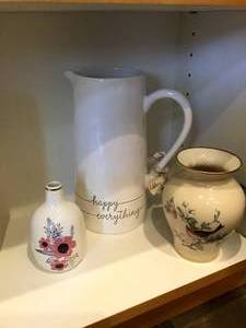Pitcher & Vases