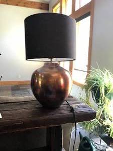 Brass- colored Lamp