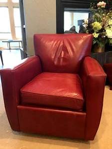 Leather Swivel Armchair