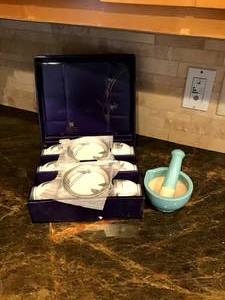 Fine Procelain set, Mortar & Pestle