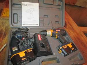 Ryobi 18v drill / driver in hardsid...