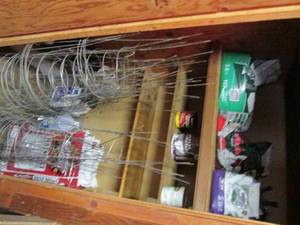 Content of garage storage includes ...