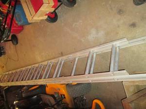 12ft aluminum extension ladder...