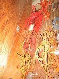 Extension cords in various sizes...