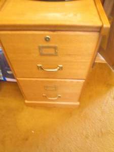 Wood standard size 2-drawer file ca...