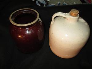 Red Wing Style crock and water jug...