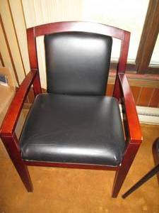 Pair of (2) Wood framed mission sty...