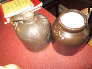 Glazed Red Wing style Stoneware lid...