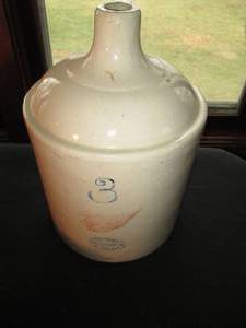 Red Wing Stoneware 3 gallon shoulder crock jug