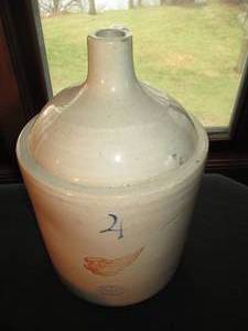 Red Wing Stoneware 4-gallon shoulder crock j...