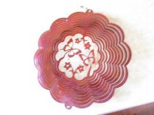Metal floral windspinner...