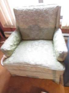 Vintage 70s style avocado green up...