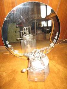 Antique Round Decorative wall mirror and antique