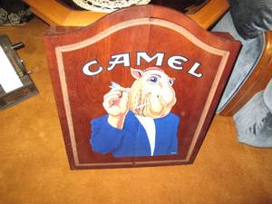 Wooden Cabinet style Camel Joe adve...