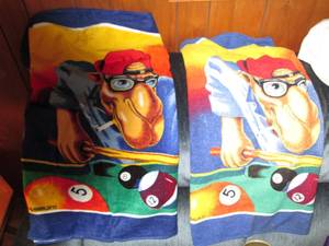 Pair of Joe Camel Beach towels