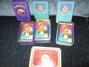 Camel Cigarettes advertisement tins...