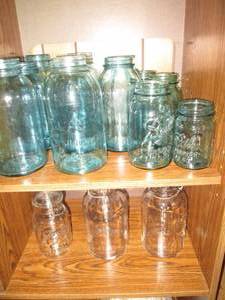 Collection of bue and clear...