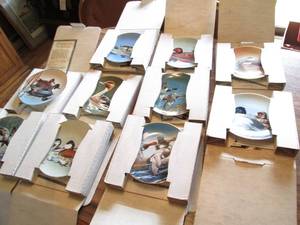 10pc Hand painted Display plates ea...