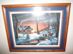 Dashing through the Snow framed pri...