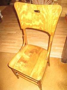 Hand crafted and sturdy wood chair...