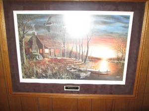 Sundown framed and matted print by ...