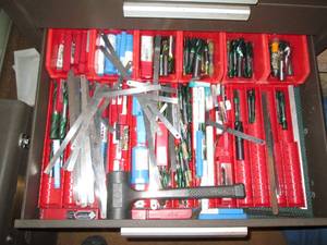 Part organizers with the supplies t...