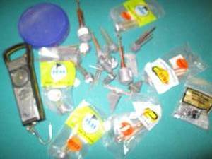 Lot odlf assorted fishing sinkers...